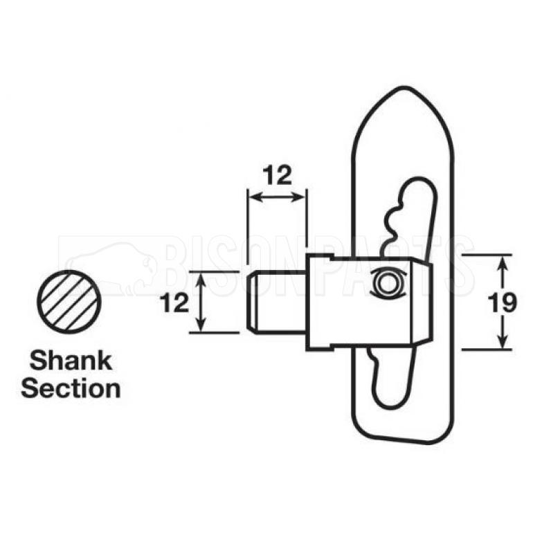 WELD-ON ANTI LOOSE FASTENERS (PKT 4)