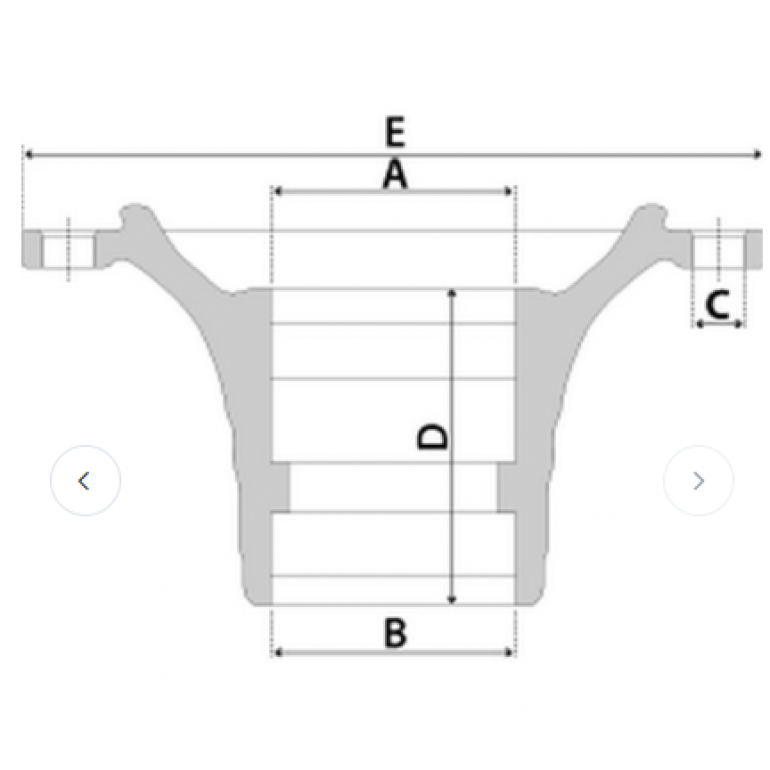 REAR AXLE HUB C/W BEARINGS