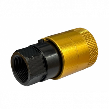 YELLOW AIR LINE FEMALE C COUPLING WITH LIFTER VALVE M22X1.5