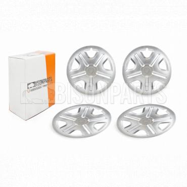 thumbnail image 2 of Capot 15" Wheel Trim Hub Cap Cover – For Ford Transit Mk8 Custom 2014+ – Silver, 1pc 2 of 5