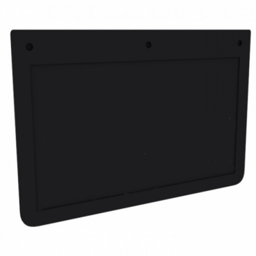 PLAIN BLACK RUBBER MUDFLAP 22" X 16" (SINGLE)