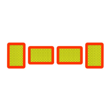 MARKER BOARD TYPE 6 & 7 ECE 70 AMBER / YELLOW SELF ADHESIVE VINYL (PKT 4)
