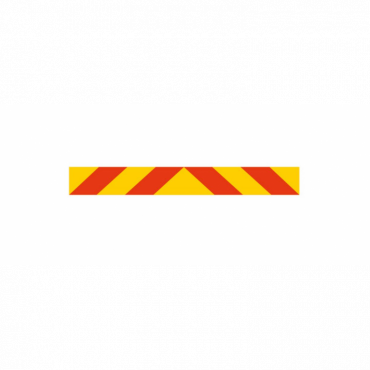 SELF ADHESIVE AMBER / YELLOW MARKER BOARD CHEVRON