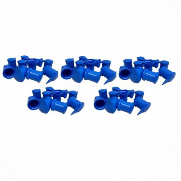 32MM BLUE LONG REACH DUSTITE WHEEL NUT COVER (PKT 50)