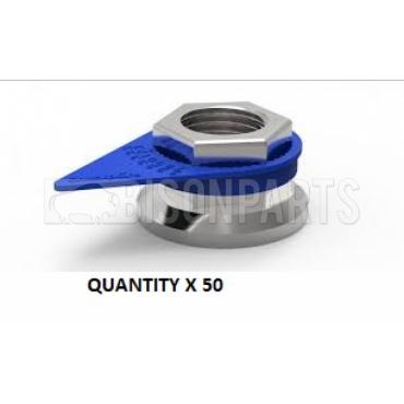 32MM WHEEL NUT INDICATOR BLUE (PKT 50)