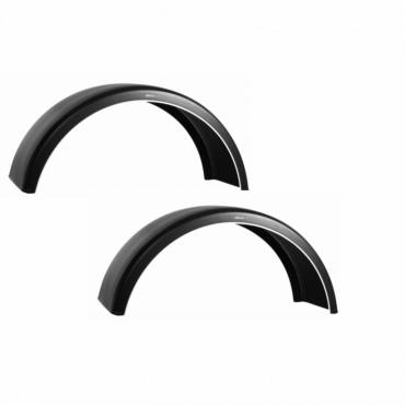 PARLOK 'WHITE LINE' TWIN WHEEL MUDGUARDS (PAIR)