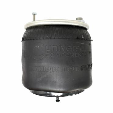 PUSHER AXLE SUSPENSION AIR SPRING WITH STEEL PISTON