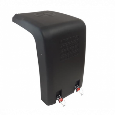 BATTERY BOX COVER WITH FASTENING CLIPS
