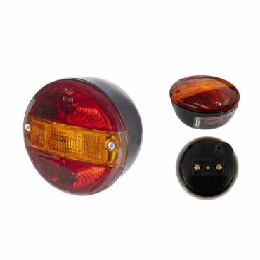 REAR 'HAMBURGER STYLE TAIL LAMP WITH NUMBER PLATE LAMP