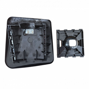 HEATED WIDE ANGLE MIRROR GLASS C/W MOUNTING PLATE PASSENGER SIDE LH