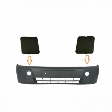 Front Towing Eye Cover Set Left & Right For 2007-2009 Ford Transit Connect - Mechatron (7T16-V003K22/23-ABM5AB)