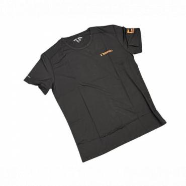 BISON LOGO'D BLACK SPORTS T-SHIRT XL