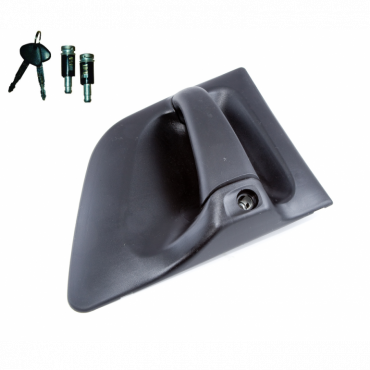 FRONT OUTER DOOR HANDLE WITH LOCK & KEYS PASSENGER SIDE LH
