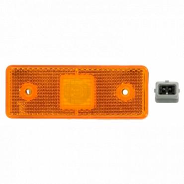 LED AMBER SIDE MARKER LAMP WITH REAR SQUARE PLUG
