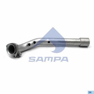 EXHAUST FRONT DOWNPIPE WITH 3 SENSOR HOLES