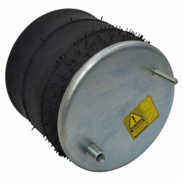 PUSHER AXLE SUSPENSION AIR SPRING WITH STEEL PISTON