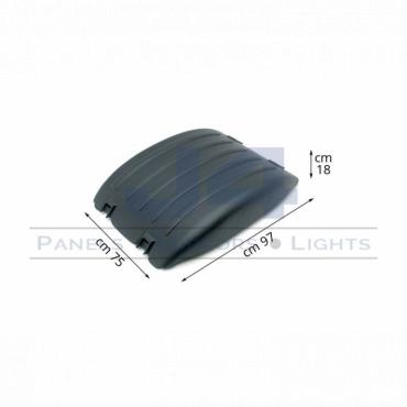DARK GREY REAR AXLE 'MEDIUM PROFILE WING TOP ONLY