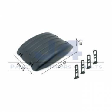 DARK GREY REAR AXLE 'MEDIUM PROFILE WING TOP ONLY WITH STRAPS