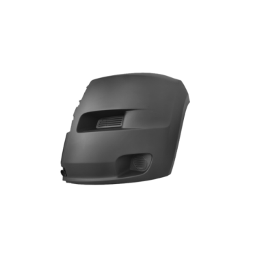 GREY FRONT BUMPER CORNER WITHOUT FOG LAMP HOLE PASSENGER SIDE LH