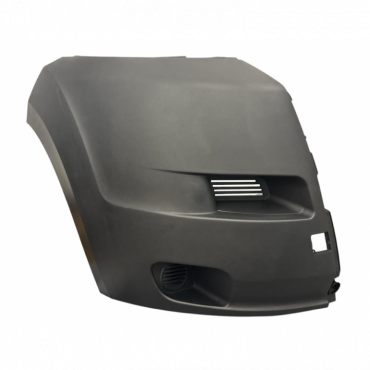 BLACK FRONT BUMPER CORNER WITHOUT FOG LAMP HOLES DRIVER SIDE RH