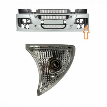 CLEAR FRONT INDICATOR LAMP PASSENGER SIDE LH