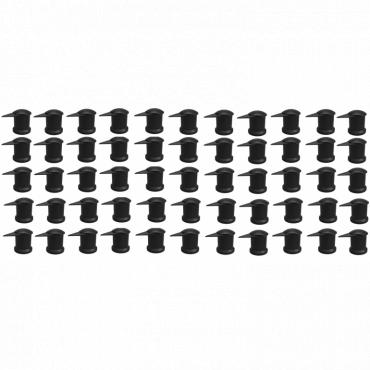 33MM LONG REACH DUSTITE WHEEL NUT COVERS BLACK (PKT 50)