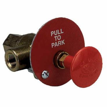 PARKING BRAKE VALVE WITH RED KNOB