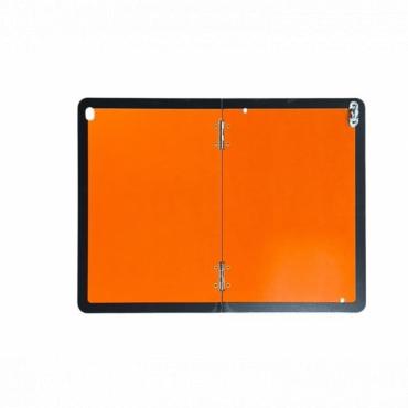 STEEL VERTICAL FOLD ADR HAZARD WARNING HAZCHEM PLATE