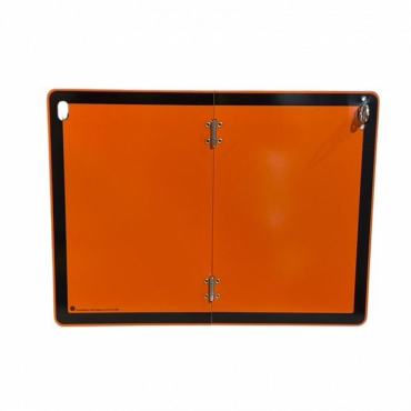 ALUMINIUM VERTICAL FOLD ADR HAZARD WARNING HAZCHEM PLATE