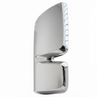 CHROME COATED TWIN MIRROR BACK COVER PASSENGER SIDE LH