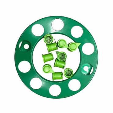 GREEN COATED WHEEL COVER & WHEEL NUT INDICATORS