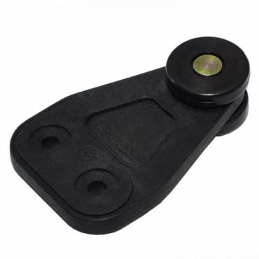 BLACK PLASTIC CURTAINSIDER ROLLER 32X25MM