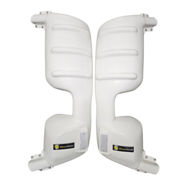WHITE SUPER STRONG MIRROR GUARD SET