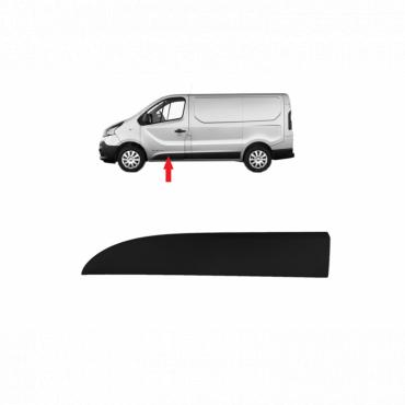 BLACK FRONT DOOR SIDE MOULDING PANEL PASSENGER SIDE LH