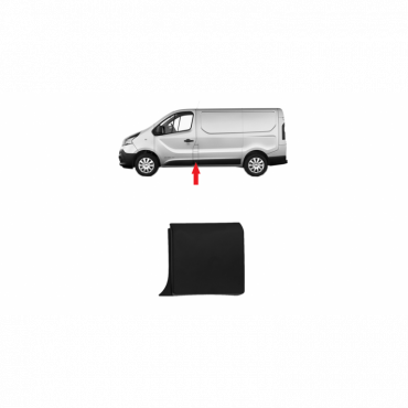 BLACK 'B PILLAR' SIDE MOULDING PANEL PASSENGER SIDE LH