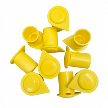 21MM YELLOW LONG REACH WHEEL NUT INDICATOR COVERS (PKT 10)
