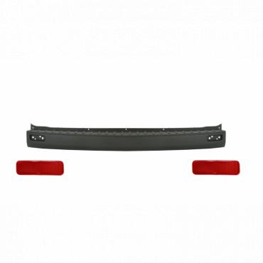 GREY REAR CENTRE BUMPER SECTION WITH REFLECTORS