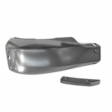 FRONT METAL BUMPER CORNER WITH END CAP DRIVER SIDE RH
