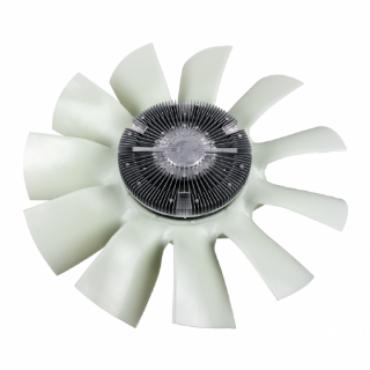 VISCOUS FAN CLUTCH HUB WITH BLADES