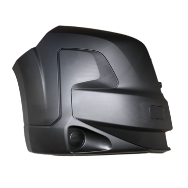 BLACK FRONT BUMPER CORNER DRIVER SIDE RH