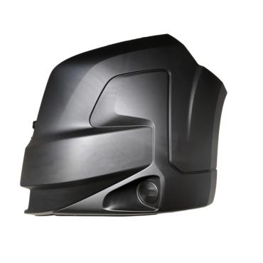 BLACK FRONT BUMPER CORNER PASSENGER SIDE LH