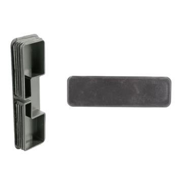UNIVERSAL SIDE GUARD RAIL PLASTIC END CAP (PACK OF 2)