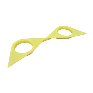 YELLOW DOUBLE POINT TWIN WHEEL NUT INDICATOR 33MM