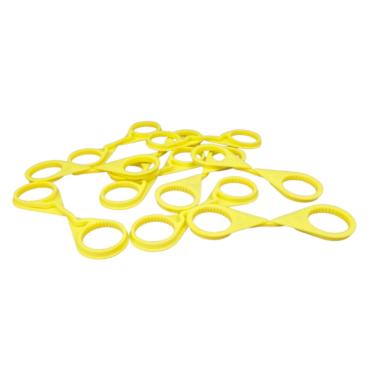 YELLOW SINGLE POINT TWIN WHEEL NUT INDICATOR 33MM PKT 10