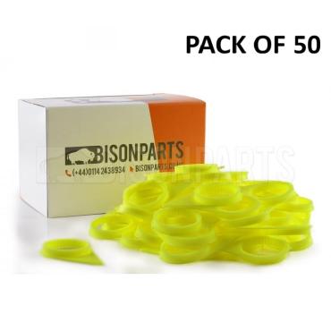 17MM WHEEL NUT INDICATOR YELLOW (PKT 50)