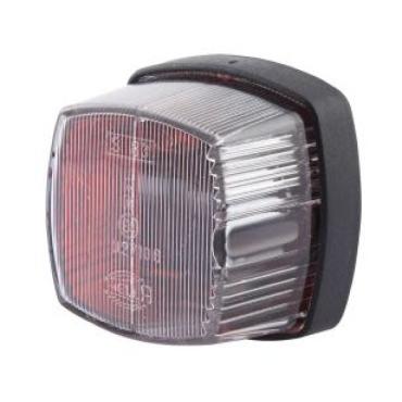 HELLA 883 RED WHITE CLEAR SQUARE SIDE MARKER LIGHT LAMP