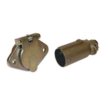 7 PIN 'N TYPE SCREW TERMINAL METAL PLUG & SOCKET 24V