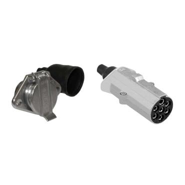 7 PIN 'N TYPE SCREW TERMINAL METAL PLUG & SOCKET 24V