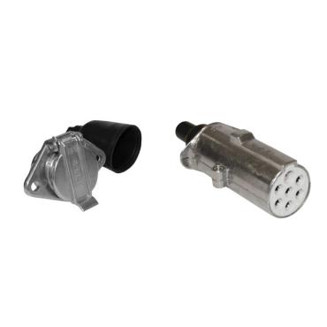 7 PIN 'S TYPE SCREW TERMINAL METAL PLUG & SOCKET 24V
