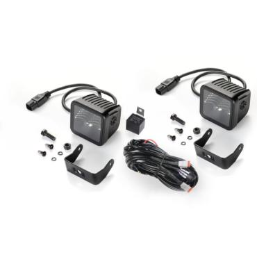 HELLA BLACK MAGIC 3.2" CUBE FLOOD LIGHT KIT 4800lm STEALTH LOOK OFF ROAD 12-24V